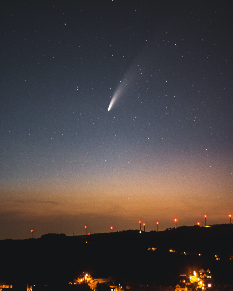 The comet NEOWISE made its closest approach to the Sun on July 3, 2020. 