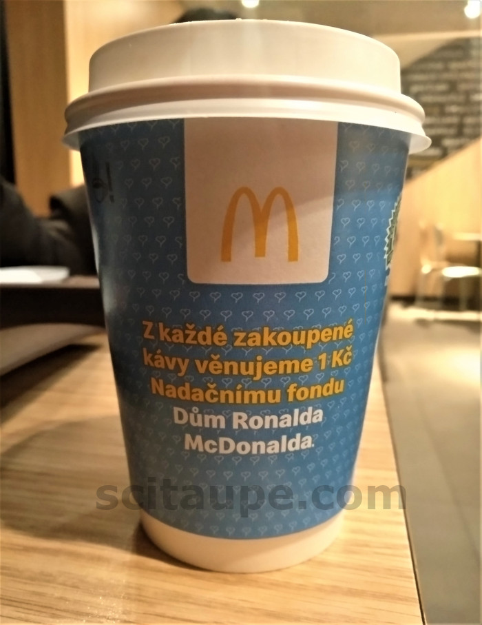 McDonalds coffee, prague