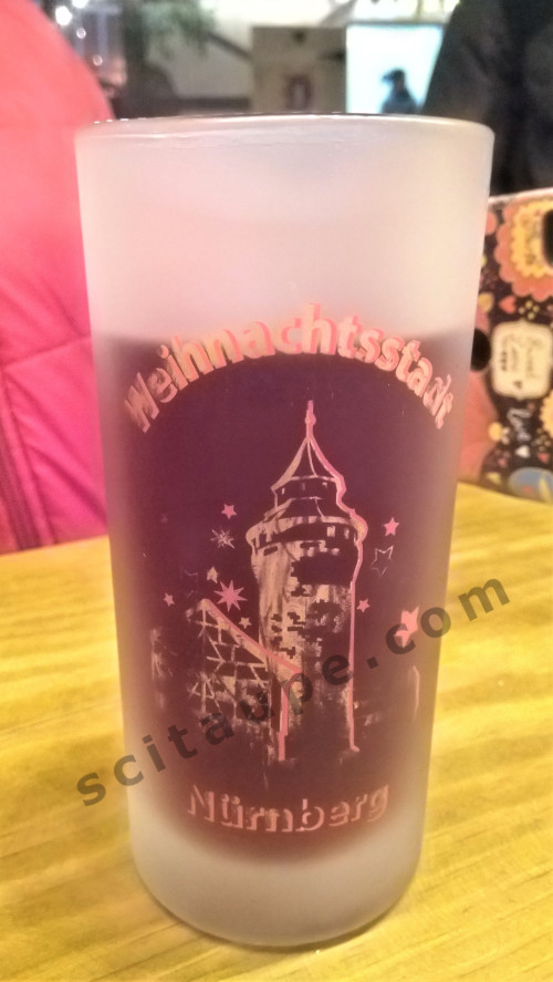 Red Glühwein at St. Lorenz Treff, Christkindlesmarkt, Nuremberg.