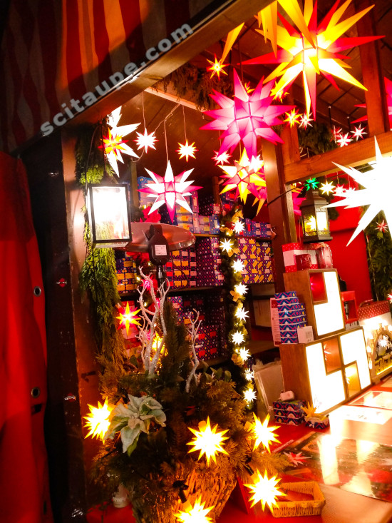 Nuremberg Christmas Market - Oh, so good! Adorable Christmas star lights.